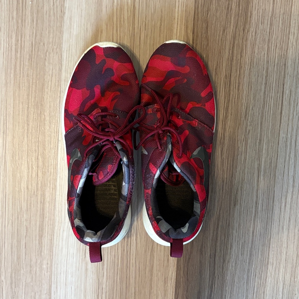 Nike Red Camo Athletic Shoes